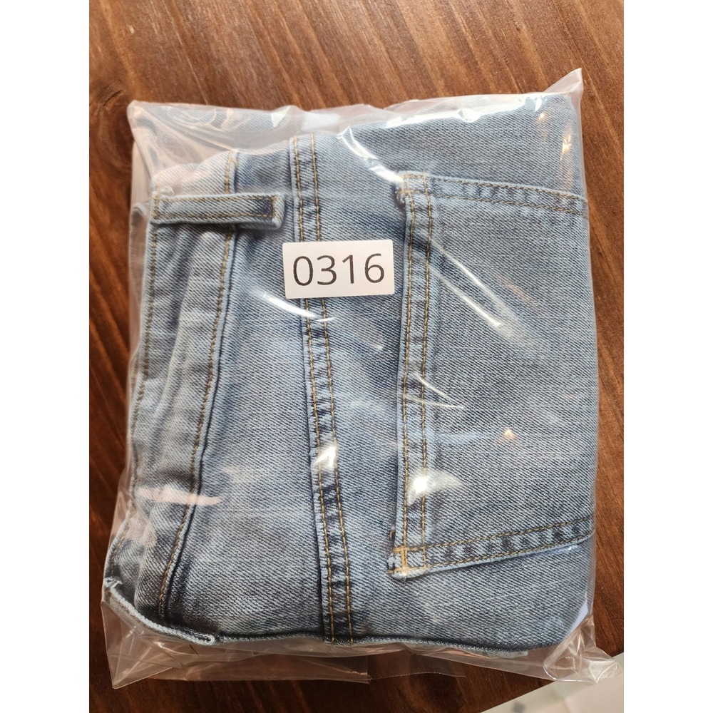 Blue Spice Grunge Bermuda Denim Shorts Longline Light Wash Size 1 Blue - Picture 9 of 9